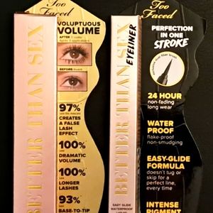 Full Size !!! Too Faced Better Than Sex Mascara and Eyeliner